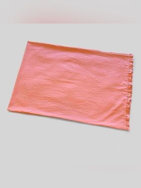 Pink Ruffle Standard Pillowcase Blush Microfiber Cottagecore Romantic Bedding